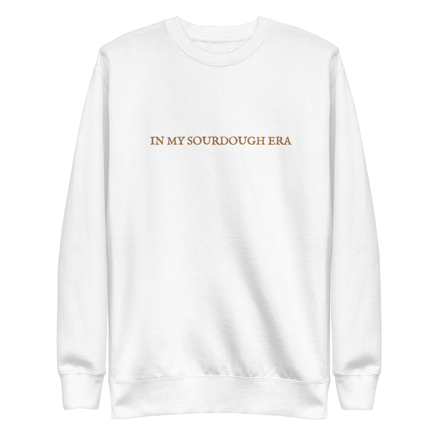 "In My Sourdough Era" Embroidered Crewneck Sweatshirt